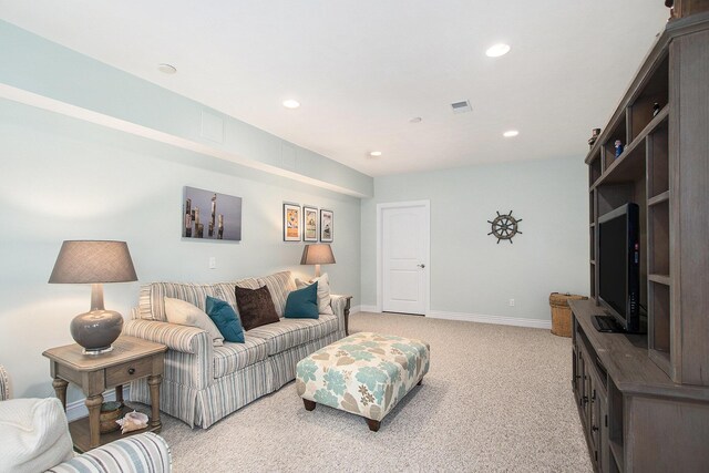 7251 Beverly Dr, South Haven, MI 49090 - living room with light colored carpet and recessed lighting