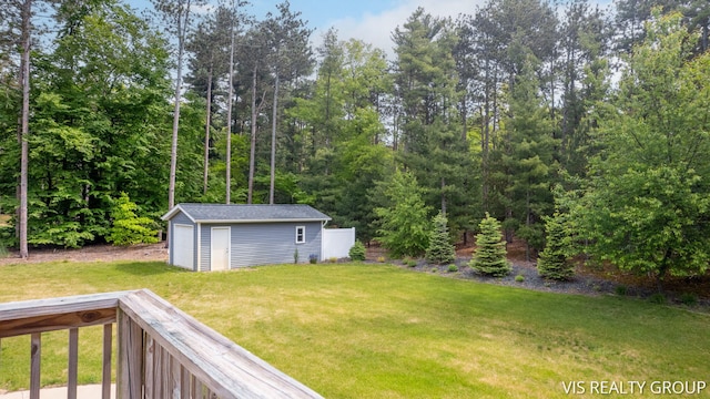 9340 Freedom Dr, West Olive, MI 49460 - view of green lawn featuring an outdoor structure