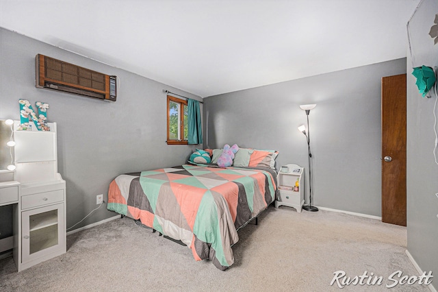 310 Brookgate Ct NW, Comstock Park, MI 49321 - carpeted bedroom with an AC wall unit and baseboards