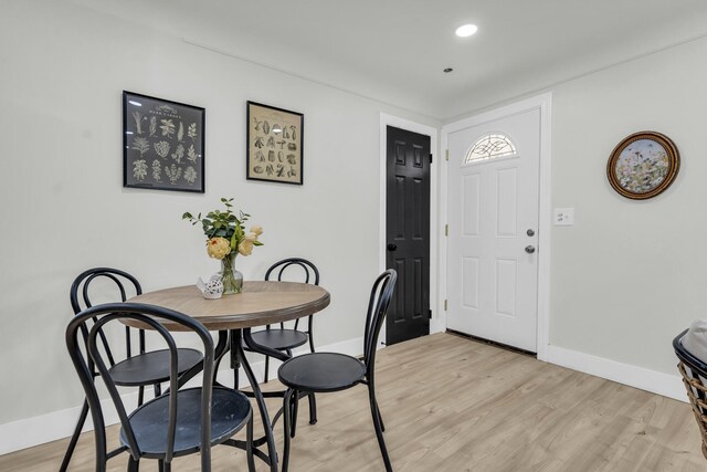 20504 Cherrylawn St, Detroit, MI 48221 - dining room with baseboards and light wood finished floors