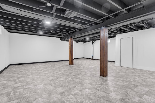 20504 Cherrylawn St, Detroit, MI 48221 - finished below grade area featuring baseboards