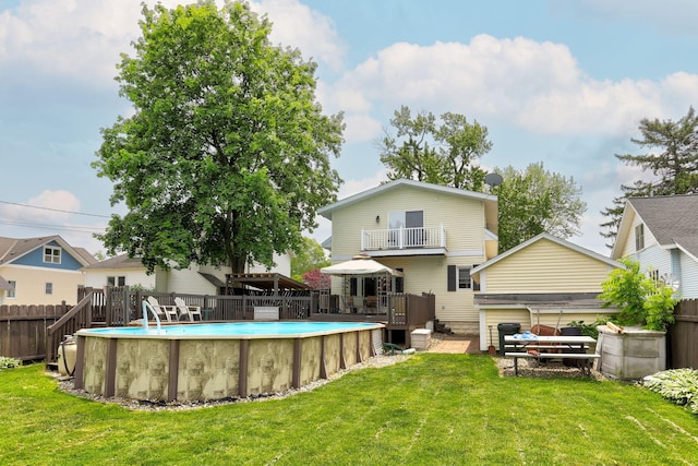 43 W Cherry Ave, Zeeland, MI 49464 - rear view of house with a gazebo and a wooden deck