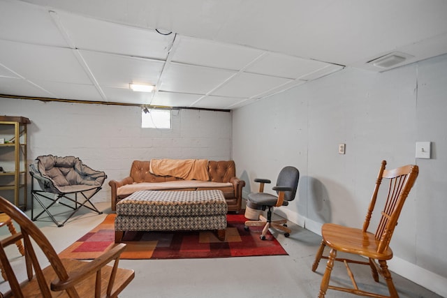 43 W Cherry Ave, Zeeland, MI 49464 - sitting room featuring finished concrete flooring