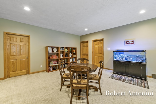 6374 Blakely Dr NE, Rockford, MI 49341 - dining area with carpet flooring, baseboards, and recessed lighting