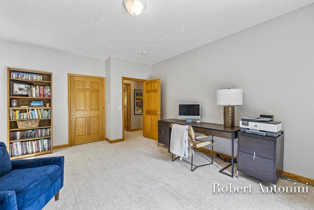 6374 Blakely Dr NE, Rockford, MI 49341 - office area with carpet and baseboards