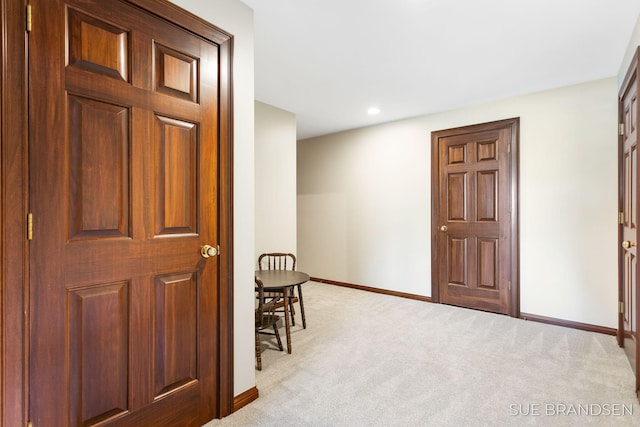 933 Meadow Ridge Dr, Holland, MI 49424 - carpeted entryway featuring baseboards and recessed lighting