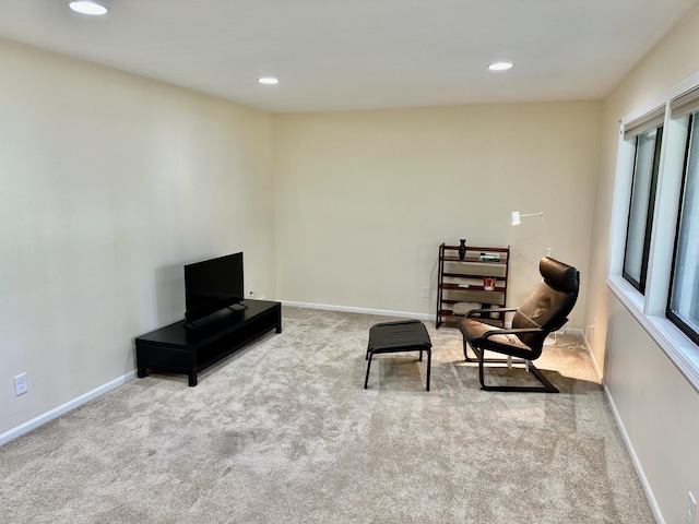 7362 30th St SE, Ada, MI 49301 - sitting room featuring carpet and recessed lighting