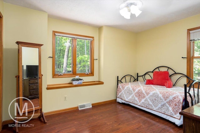 9057 Vergennes St SE, Ada, MI 49301 - bedroom with wood finished floors, multiple windows, and baseboards