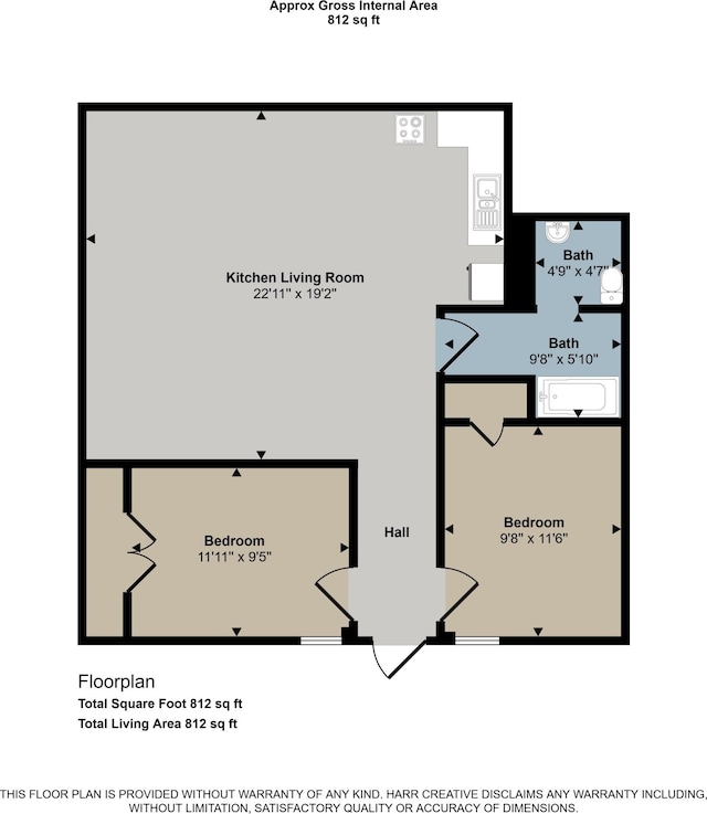 306 W Russell St, Hubbardston, MI 48845 - home floor plan