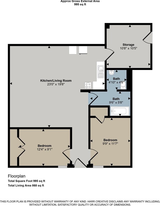306 W Russell St, Hubbardston, MI 48845 - home floor plan