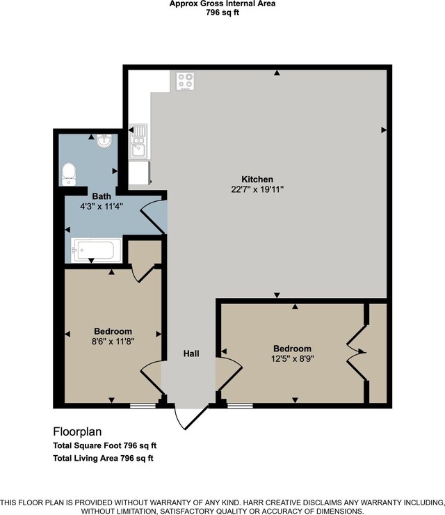 306 W Russell St, Hubbardston, MI 48845 - property floor plan