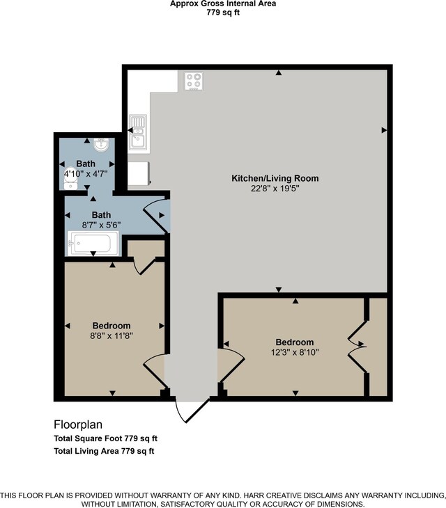 306 W Russell St, Hubbardston, MI 48845 - property floor plan