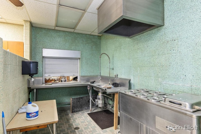 306 W Russell St, Hubbardston, MI 48845 - kitchen with ventilation hood