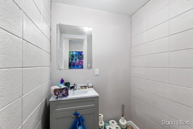 306 W Russell St, Hubbardston, MI 48845 - bathroom with vanity