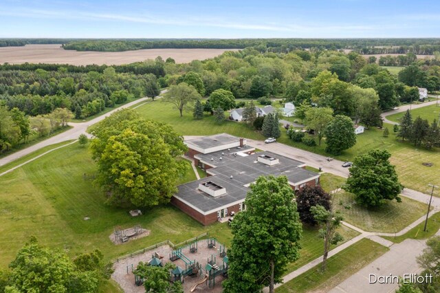 306 W Russell St, Hubbardston, MI 48845 - aerial view