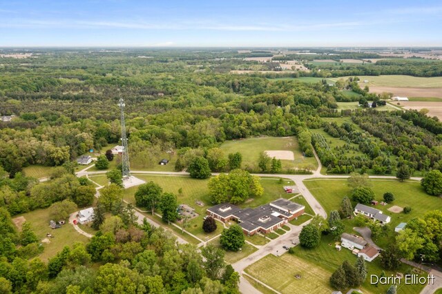 306 W Russell St, Hubbardston, MI 48845 - drone / aerial view of a forest