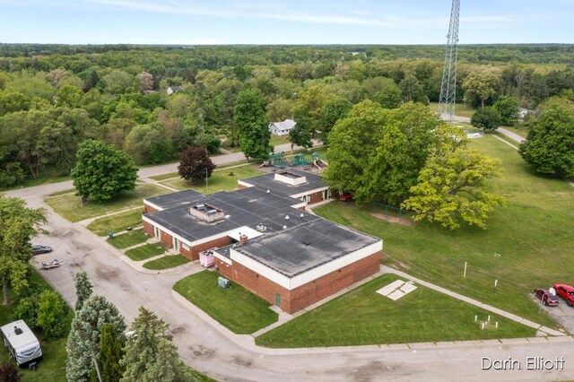 306 W Russell St, Hubbardston, MI 48845 - drone / aerial view of a forest