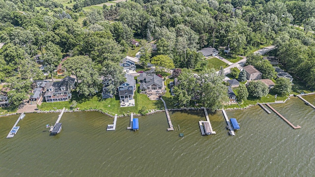 8994 Lenhards Lndg, Clarksville, MI 48815 - aerial overview of property's location with a nearby body of water