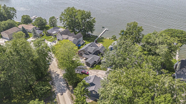 8994 Lenhards Lndg, Clarksville, MI 48815 - aerial perspective of suburban area featuring a large body of water