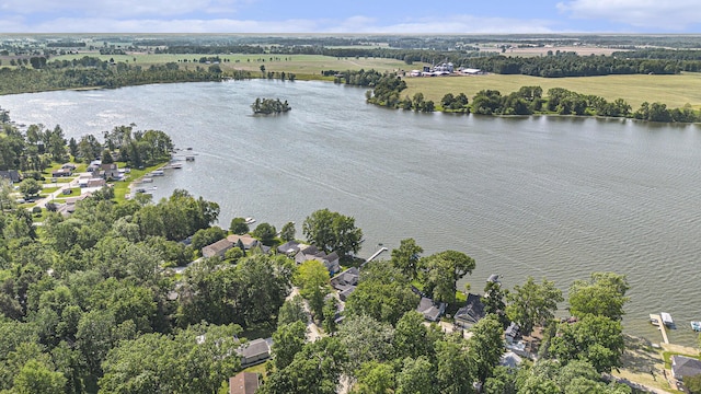 8994 Lenhards Lndg, Clarksville, MI 48815 - bird's eye view of a large body of water