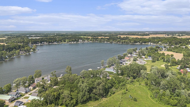 8994 Lenhards Lndg, Clarksville, MI 48815 - aerial view of property and surrounding area with a nearby body of water and nearby suburban area