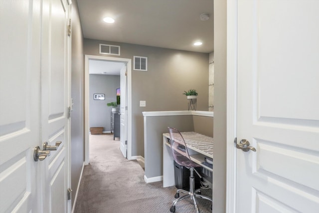 2605 Helmsdale Cir, Rochester, MI 48307 - office featuring carpet floors, baseboards, and recessed lighting