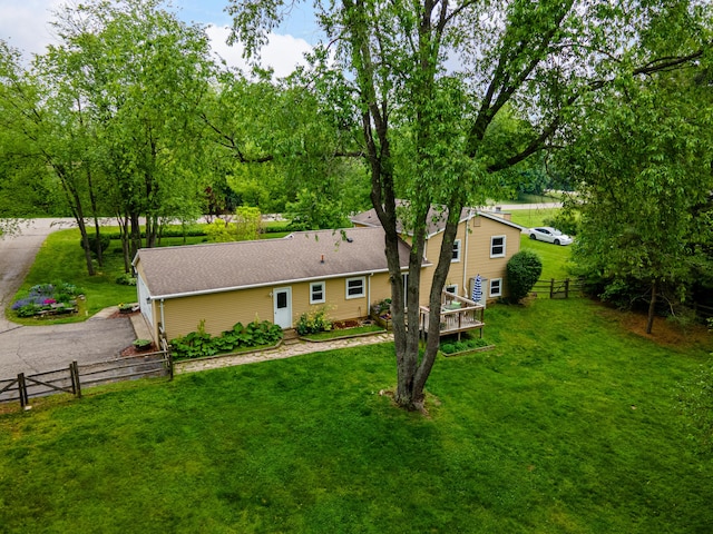 9177 Horseshoe Bnd, Dexter, MI 48130 - rear view of house with asphalt driveway