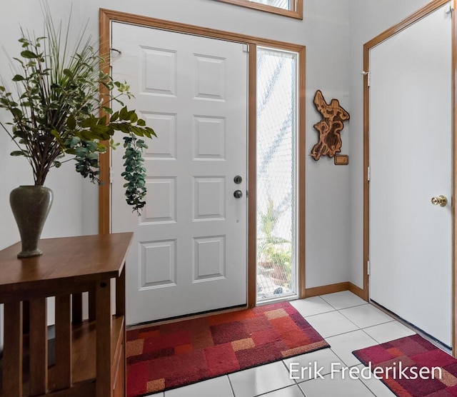 17879 Hidden Dunes Ln Unit D, Spring Lake, MI 49456 - foyer entrance with light tile patterned flooring and baseboards
