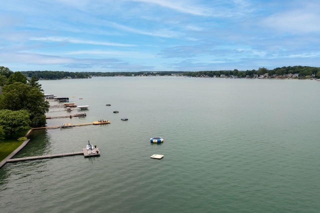 60757 Beechwood Ln, Cassopolis, MI 49031 - water view featuring a floating dock
