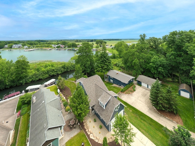 60757 Beechwood Ln, Cassopolis, MI 49031 - bird's eye view of a large body of water and a tree filled landscape