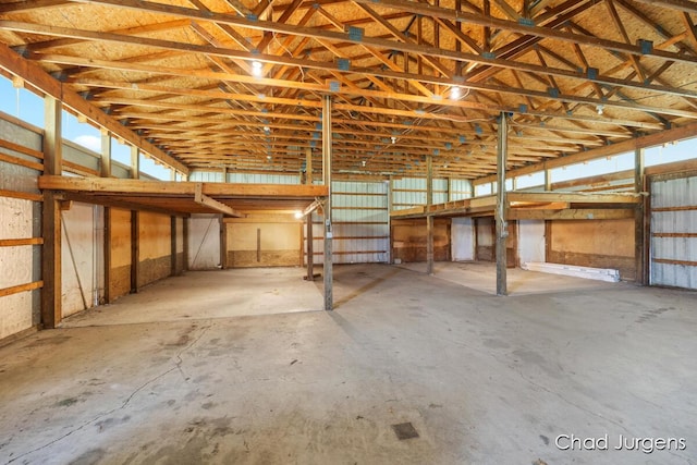 7564 Quincy St, Zeeland, MI 49464 - miscellaneous room with unfinished concrete floors