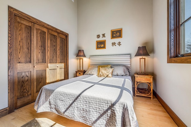 10258 Burgoyne Rd, Berrien Springs, MI 49103 - bedroom with light wood finished floors and baseboards