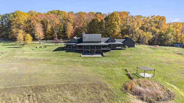 10258 Burgoyne Rd, Berrien Springs, MI 49103 - view from above of property featuring a heavily wooded area