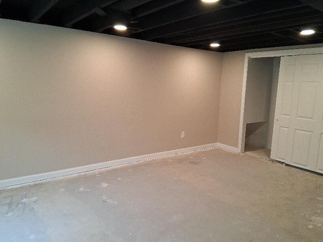 243 Lake Dr, Muskegon, MI 49441 - finished basement with baseboards