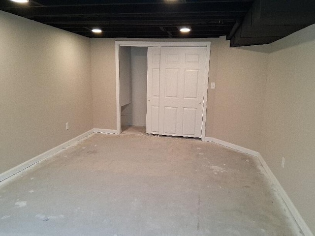 243 Lake Dr, Muskegon, MI 49441 - finished below grade area featuring baseboards