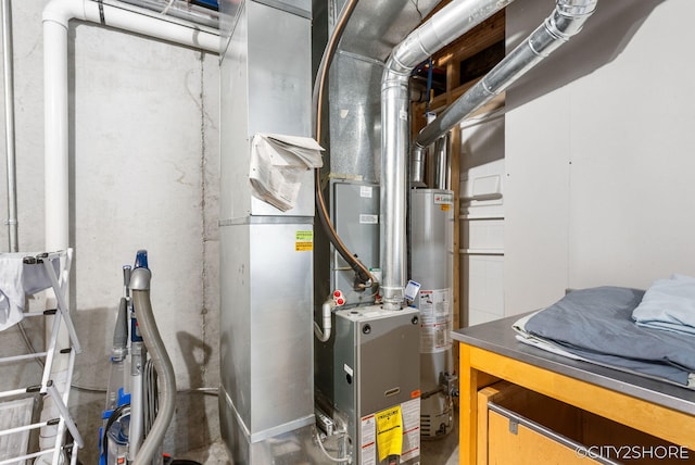 2883 Harmony Ct, Wyoming, MI 49519 - utility room with gas water heater