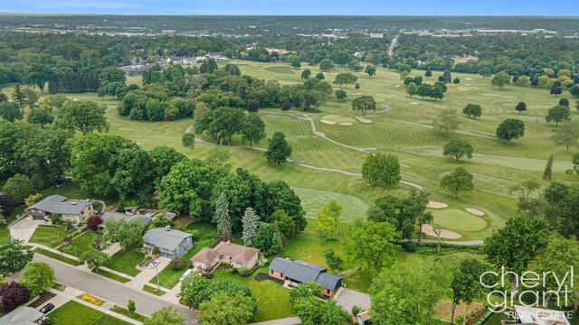 1757 Westlane Dr NE, Grand Rapids, MI 49505 - bird's eye view of a golf course and a tree filled landscape
