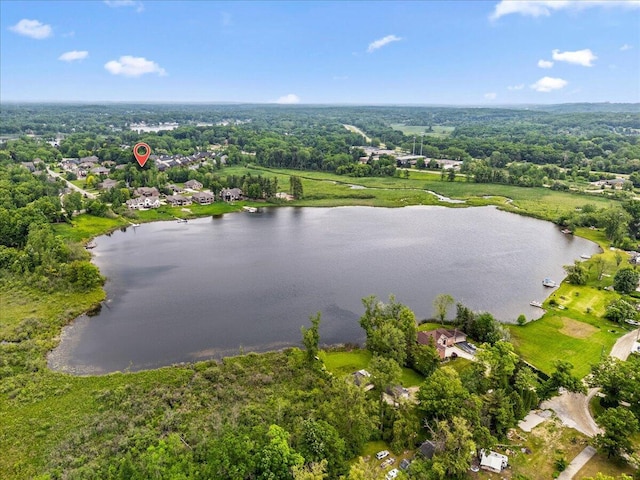 3667 Bay Harbor Dr, Brighton, MI 48114 - bird's eye view of a nearby body of water