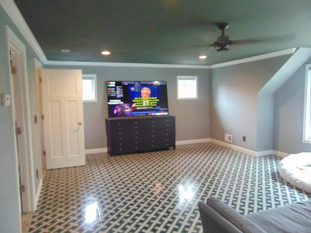 10114 Lincoln Dr, Huntington Woods, MI 48070 - bedroom with ornamental molding, recessed lighting, and baseboards
