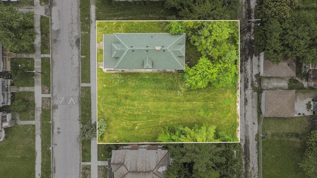 3008 Lothrop St, Detroit, MI 48206 - aerial view of property and surrounding area featuring property boundaries highlighted