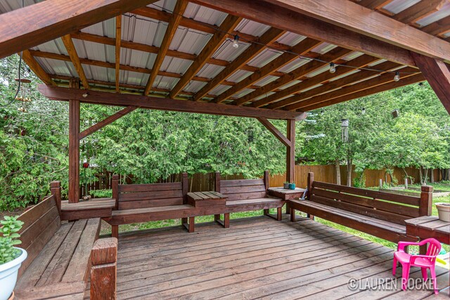 409 Rust Ave, Big Rapids, MI 49307 - view of wooden terrace