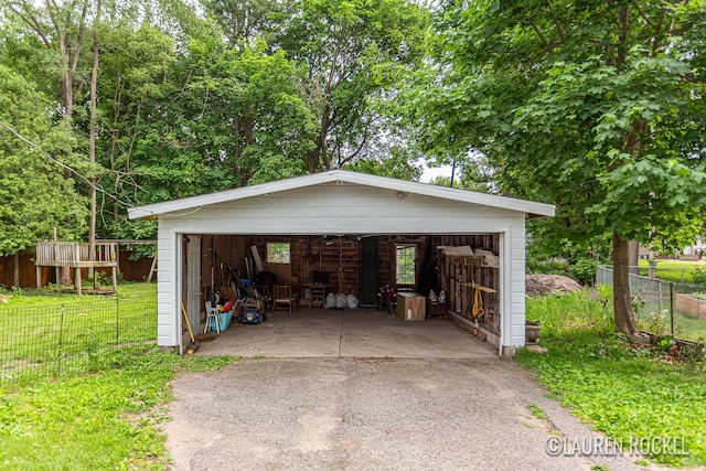 409 Rust Ave, Big Rapids, MI 49307 - view of detached garage