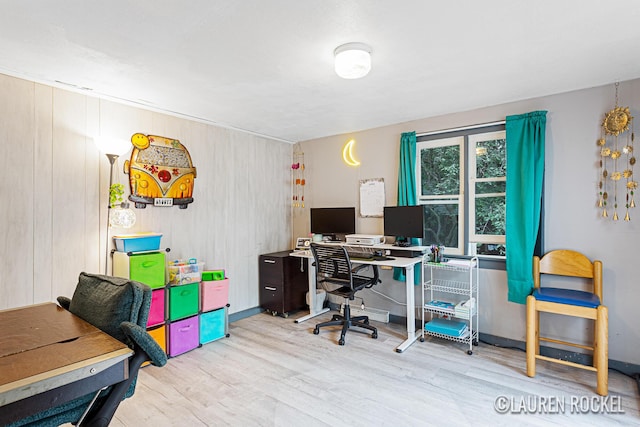 409 Rust Ave, Big Rapids, MI 49307 - home office featuring wood finished floors