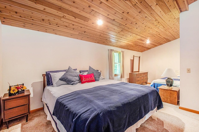 50041 David Dr, Dowagiac, MI 49047 - carpeted bedroom featuring wooden ceiling and recessed lighting