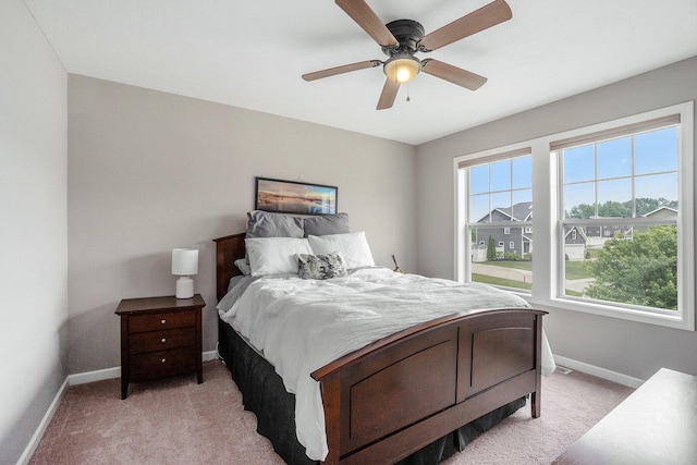 3935 Riley Rdg, Portage, MI 49024 - bedroom featuring light colored carpet and a ceiling fan
