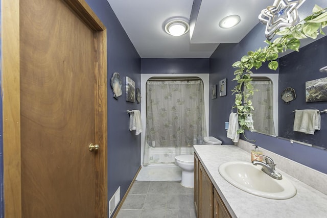 7715 Marquis Dr, Dexter, MI 48130 - bathroom featuring vanity, a stall shower, and tile patterned flooring