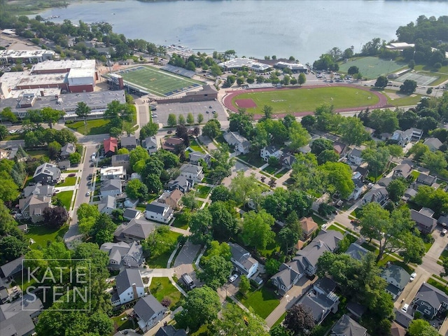 859 Orchard Ave SE, East Grand Rapids, MI 49506 - aerial view of property and surrounding area with a nearby body of water and nearby suburban area