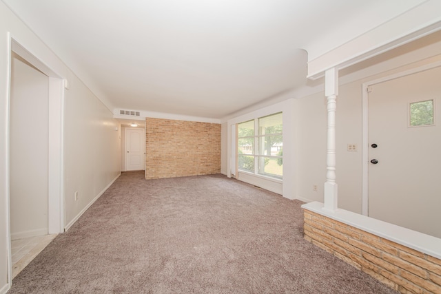 25255 Orchard Grove St, Southfield, MI 48033 - unfurnished living room with carpet floors