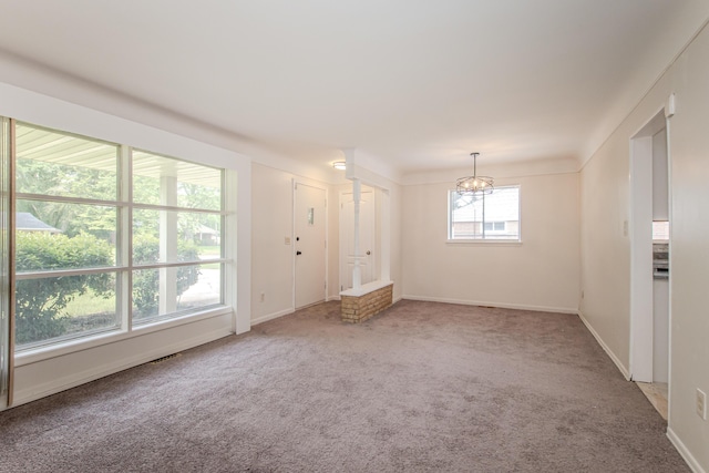 25255 Orchard Grove St, Southfield, MI 48033 - foyer with a chandelier and carpet