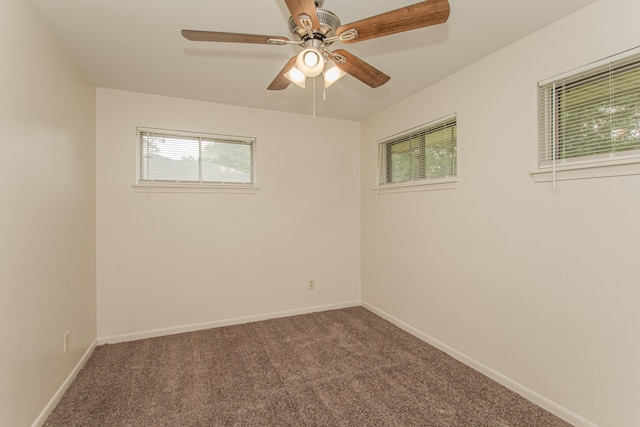 25255 Orchard Grove St, Southfield, MI 48033 - spare room featuring carpet flooring and a ceiling fan